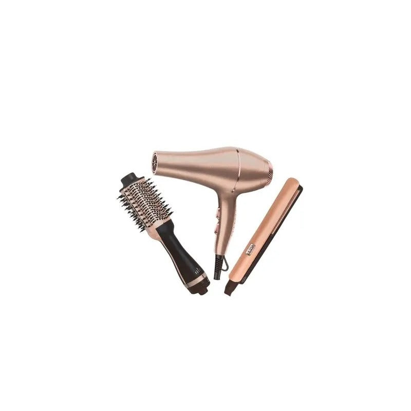Set Keratina: Secador + Plancha + Cepillo