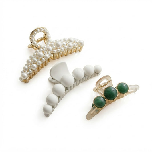 El Set Perla · 3 Pinzas Premium - foto de producto sobre fondo blanco